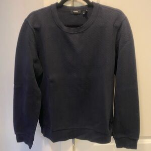 Theory Men's Dark Blue Crewneck Sweater